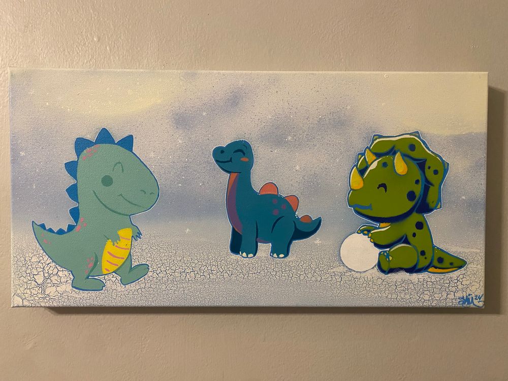 Dino Babies in the Snow