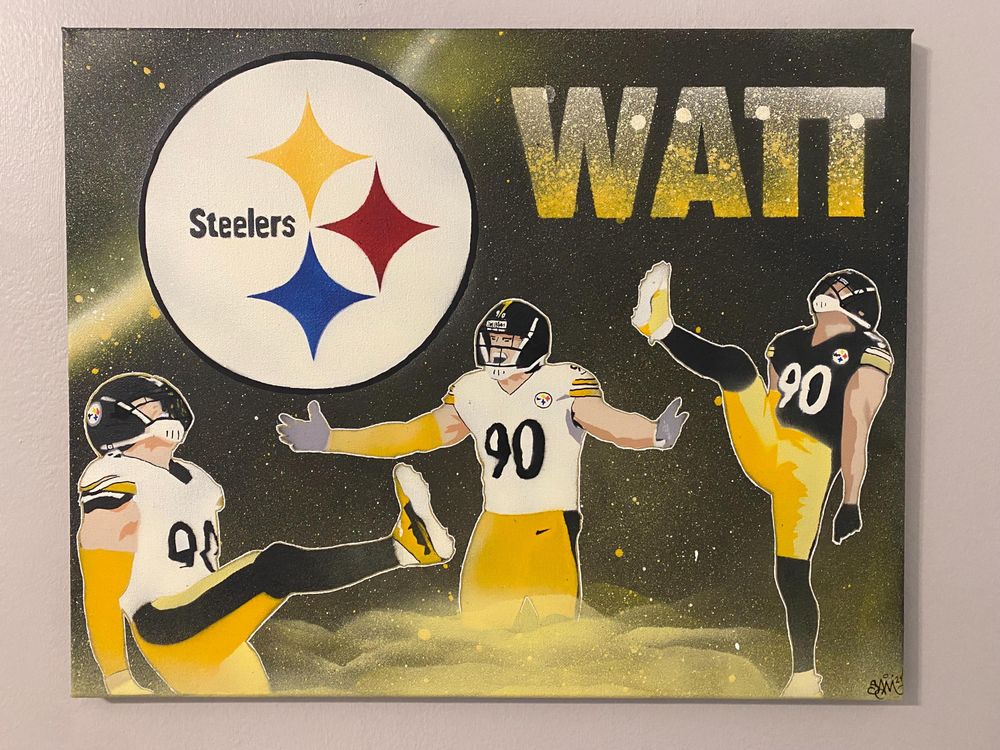 TJ Watt - Steelers Superfan Collage 